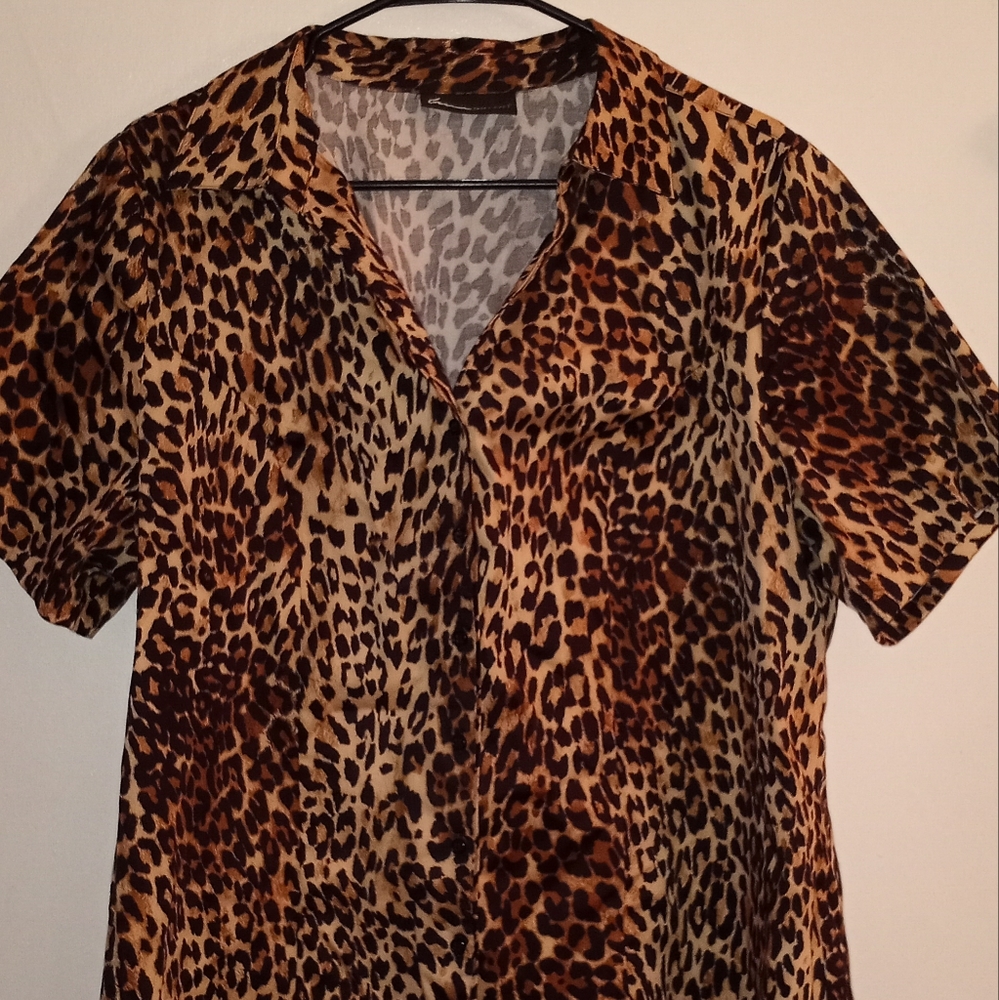 Lane Bryant cheeta shirt